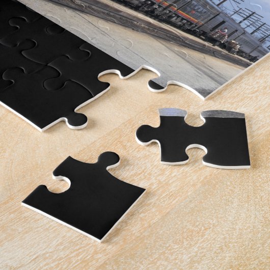 AT&SF EMD F-7 #342_Trains ジグソーパズル (側面)