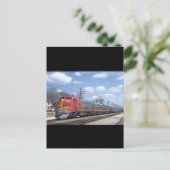 AT&SF EMD F-7 #342_Trains ポストカード (スタンド正面)