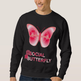 At Social Hashtag Butterfly スウェットシャツ