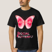 At Social Hashtag Butterfly Tシャツ (正面)