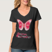 At Social Hashtag Butterfly Tシャツ (正面)
