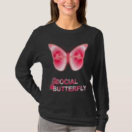 At Social Hashtag Butterfly Tシャツ