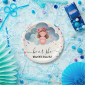 At StashおもしろいクラウドファミリースペインのGender Reveal ペーパープレート (パーティー)