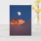 At Sunrise | Aiguille du Plan Chamonix, France カード (黄色い花)