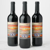 At Sunset we toast Birthday 1738 ワインラベル (ボトル)