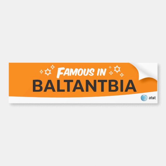 AT&Tの有名なステッカー バンパーステッカー (正面)