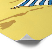 At Theビーチ、編集文字 ポスター (角)