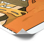 At Theビーチ、編集文字 ポスター (角)