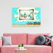 At The Atomic Residence | Apology 24x16 キャンバスプリント (インサイチュ (リビング))