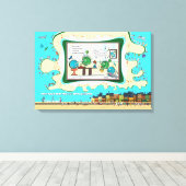 At The Atomic Residence | Apology 24x16 キャンバスプリント (インサイチュ (ウッドフロア))