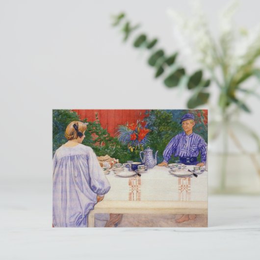 At the Breakfast Table 1910 ポストカード (スタンド正面)