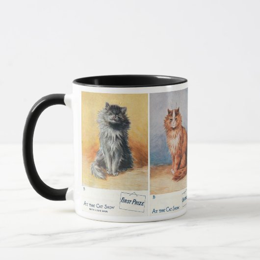 At the Cat Show ・ Louis Wain ・ Mug マグカップ (左)