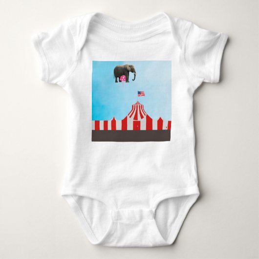 At The Circus T-Shirt ベビーボディスーツ (正面)