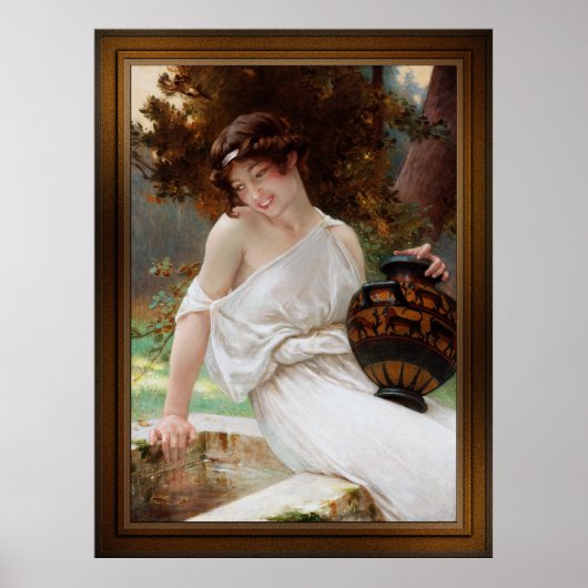 At The Fountain by Guillaume Seignac ポスター (正面)