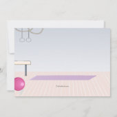 At The Gym Birthday Partyの招待 招待状 (裏面)