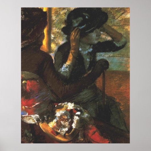 At the Millinery - Edgar Degas - c1890 ポスター (正面)