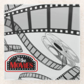 *At the Movies*ロゴGlass Coaster ガラスコースター (正面)