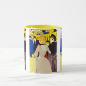 At the Nightclub by Toulouse Laurec,ヴィンテージ・アート マグカップ (中央)