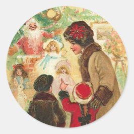 At The Toy Store Window ラウンドシール