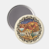 Atacama Desert Chile マグネット (正面/裏面)