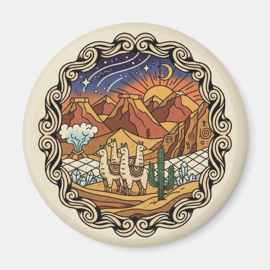 Atacama Desert Chile マグネット (正面)