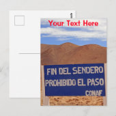 Atacama geoglyphs、チリのカスタマイズ可能なポストカード ポストカード (正面/裏面)