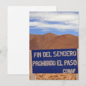 Atacama geoglyphs，チリのカード (正面/裏面)