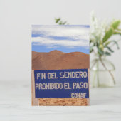 Atacama geoglyphs，チリのカード (スタンド正面)