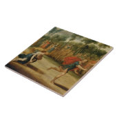 AtalantaおよびHippomenes (パネルの油)の競争 タイル (側面)