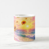 Atardecer de Paz Infinita: Girasoles Mágicos  コーヒーマグカップ (中央)