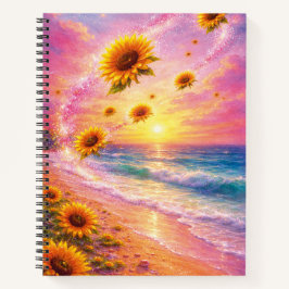 Atardecer de Paz Infinita: Girasoles Mágicos  ノートブック