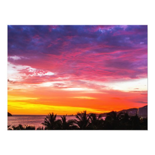 Atardecer en Vallarta | Fotografía en Venta フォトプリント (正面)