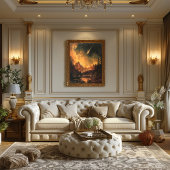 Atardecer Meteórico: Espectáculo Ardiente Natural ポスター