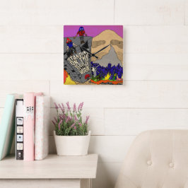 ATARI+MARIアルバムクロック スクエア壁時計