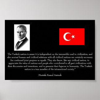 Atataturk – トルコと社会国際的で ポスター