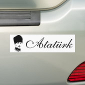 Ataturk バンパーステッカー (車上)