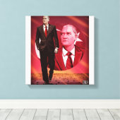 Atatürk Resim キャンバスプリント (インサイチュ (ウッドフロア))