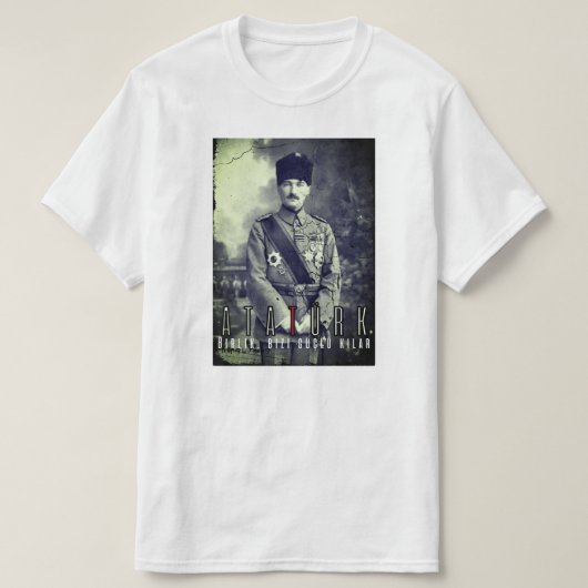 Atatürk, Türkei, türkische Geschichte, digitales P Tシャツ (デザイン正面)