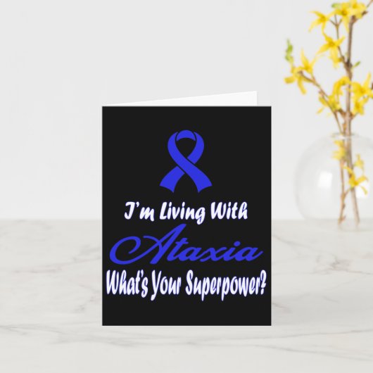 Ataxia Awareness 5  カード (黄色い花)