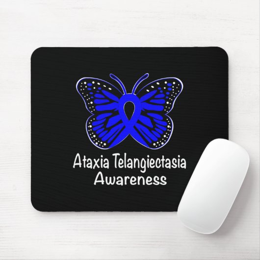 Ataxia Telangiectasia Awareness Warrior Support Bl マウスパッド (マウス)