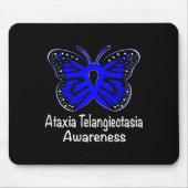 Ataxia Telangiectasia Awareness Warrior Support Bl マウスパッド (正面)