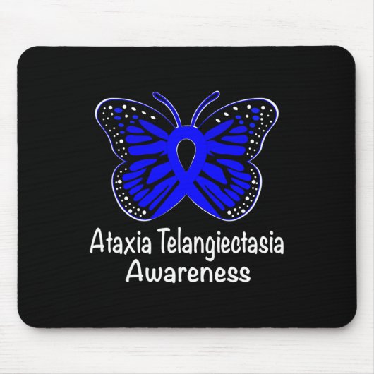 Ataxia Telangiectasia Awareness Warrior Support Bl マウスパッド (正面)