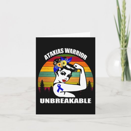 Ataxia Warrior Awareness Automatic Support Gift  カード (正面)