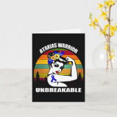 Ataxia Warrior Awareness Automatic Support Gift  カード (黄色い花)