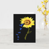 Ataxia Warrior Fun Design Ataxia Awareness.  カード (黄色い花)