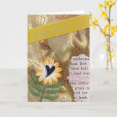 ATCの再生の芸術を覚えて下さい カード (黄色い花)