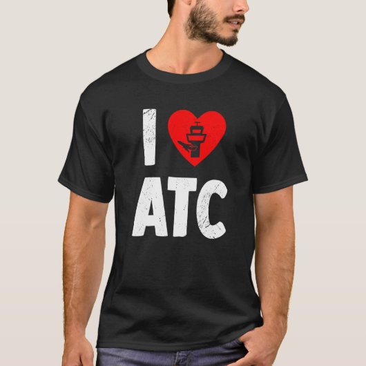 Atcラブエアートラフィックコントローラ生命レーダー技術 Tシャツ (正面)