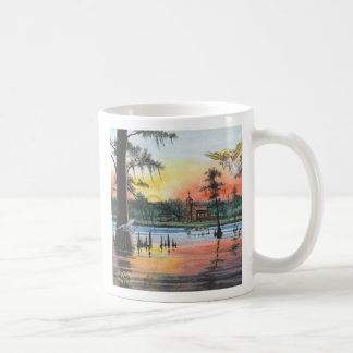 Atchafalayaの天使、おはようへの日 コーヒーマグカップ
