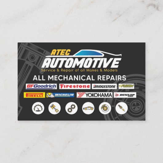 ATECビジ車のネス 名刺 (裏面)