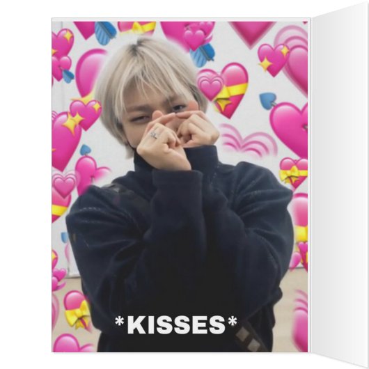 'ATEEZ虹城ミーム'誕生日カード (内側(左))